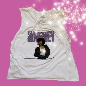 Thrifted Whitney Houston Oversized Tank